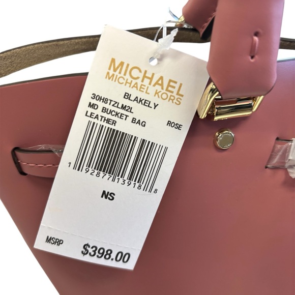 Michael Kors Rose Leather Tote - Picture 3 of 8